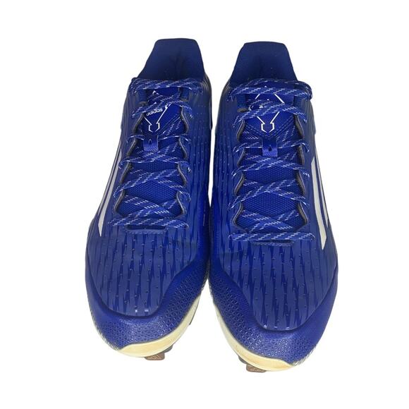 Adidas PowerAlley 3 Low Men\'s Cleats Size 11 Blue White Gray Lace Up main image 13